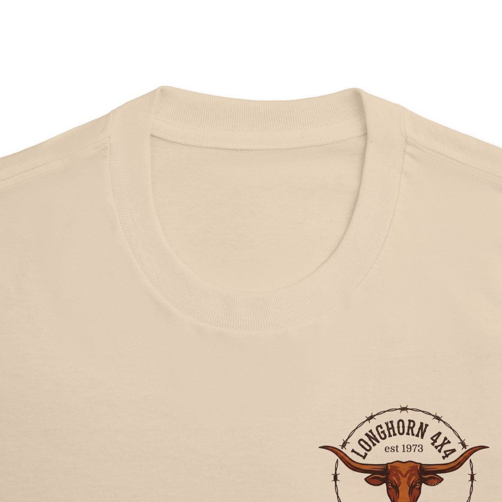Longhorn 4x4 Tee — Rustic Western Truck Shirt