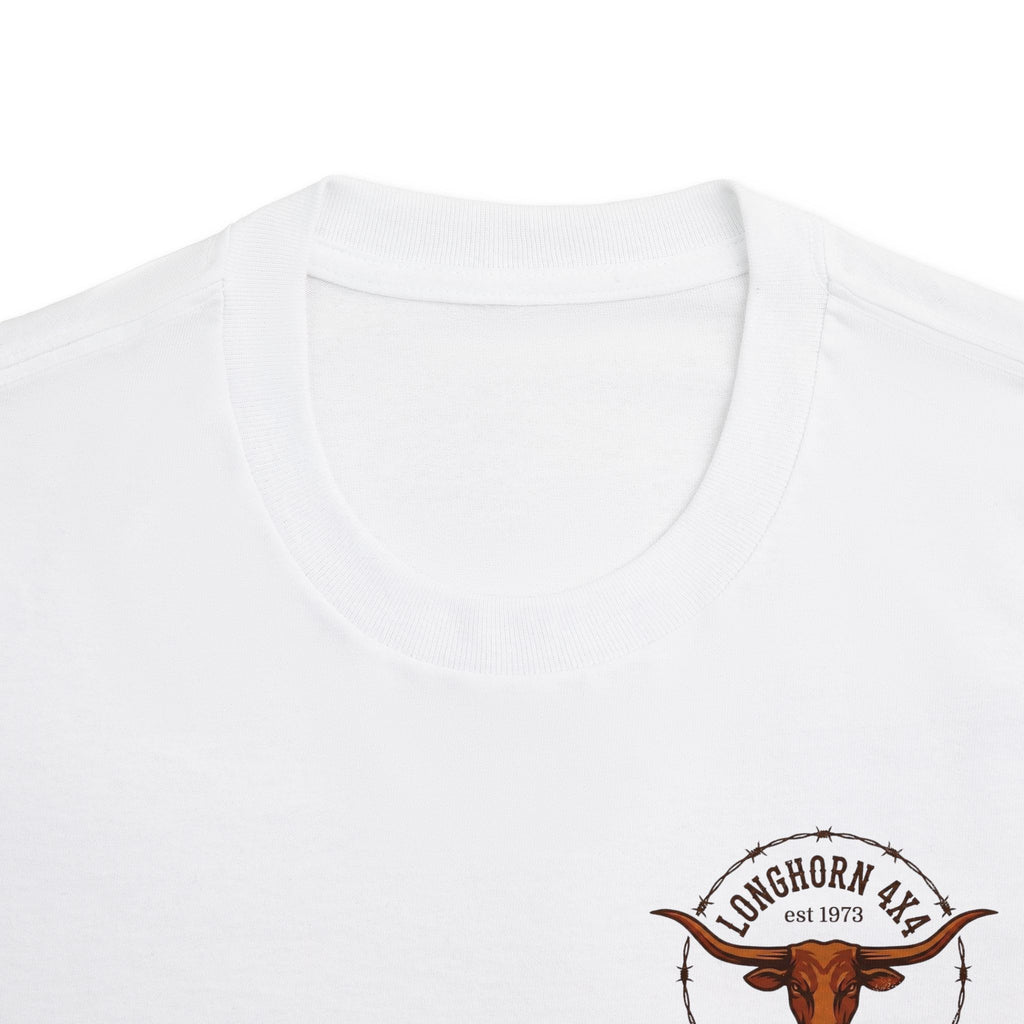 Longhorn 4x4 Tee — Rustic Western Truck Shirt