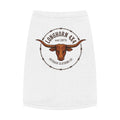 Longhorn 4x4 Pet Tank Top — Western Ranch Dog Shirt ("Longhorn 4x4" Logo)