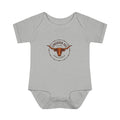 Longhorn Baby Bodysuit – 'Longhorns Ranch' Infant Rib Onesie