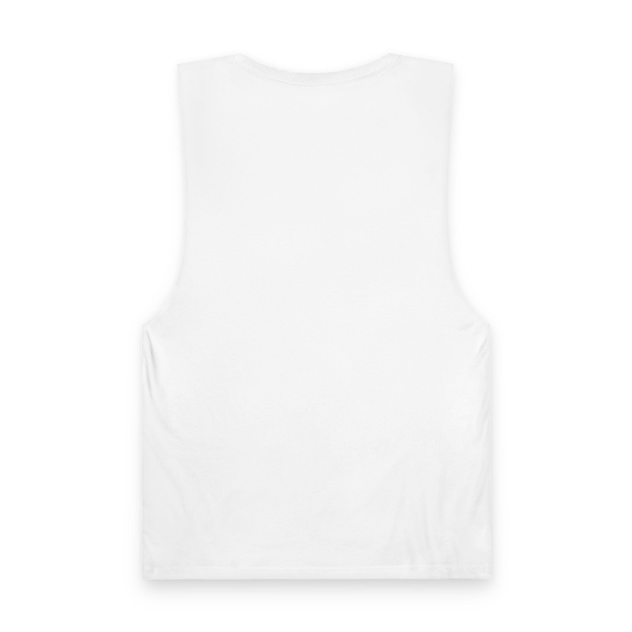 White sleeveless shirt on a white background