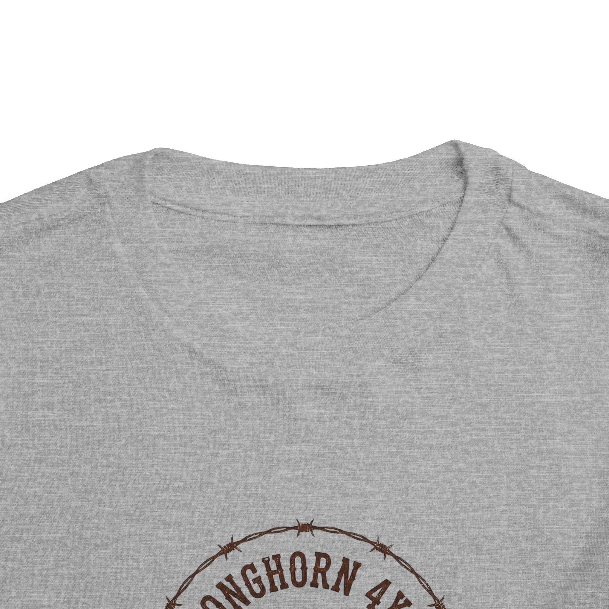 Longhorn Ranch Toddler Tee — Western Cow Skull Graphic Shirt