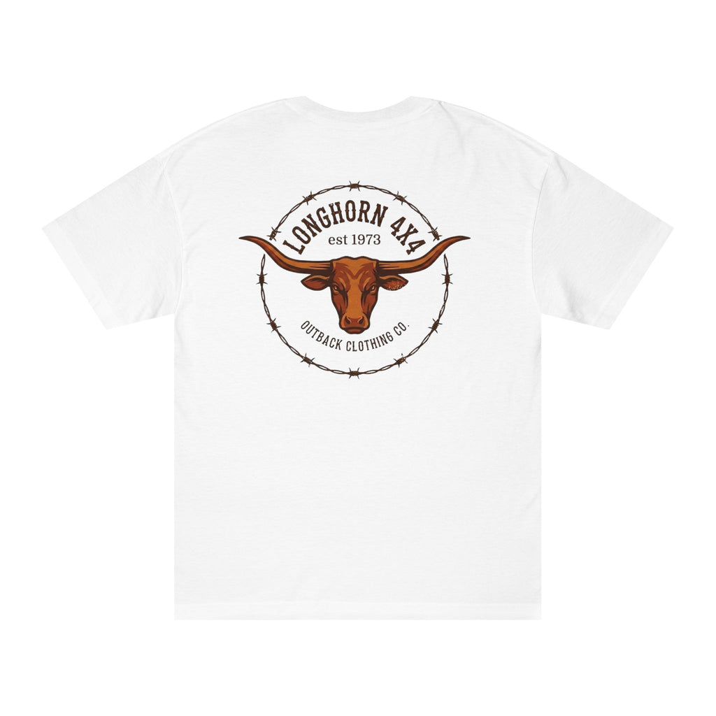 Longhorn 4x4 Tee — Rustic Western Truck Shirt